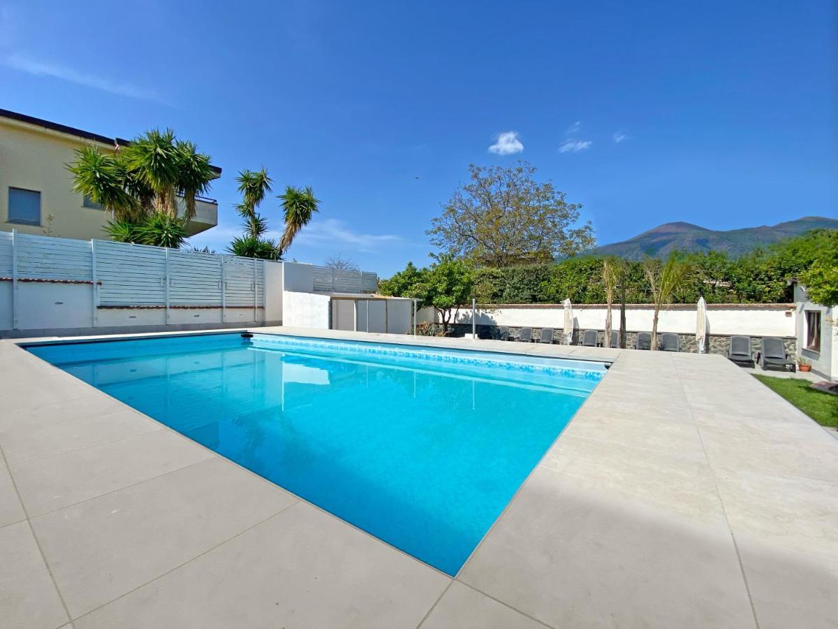 Terrazza Sul Vesuvio Con Piscina Villa Terzigno ภายนอก รูปภาพ